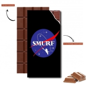 Tablette de chocolat personnalisé Nasa Parodie Smurfs in Space