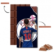Tablette de chocolat personnalisé Neymar look ahead