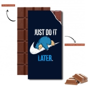 Tablette de chocolat personnalisé Nike Parody Just do it Late X Ronflex