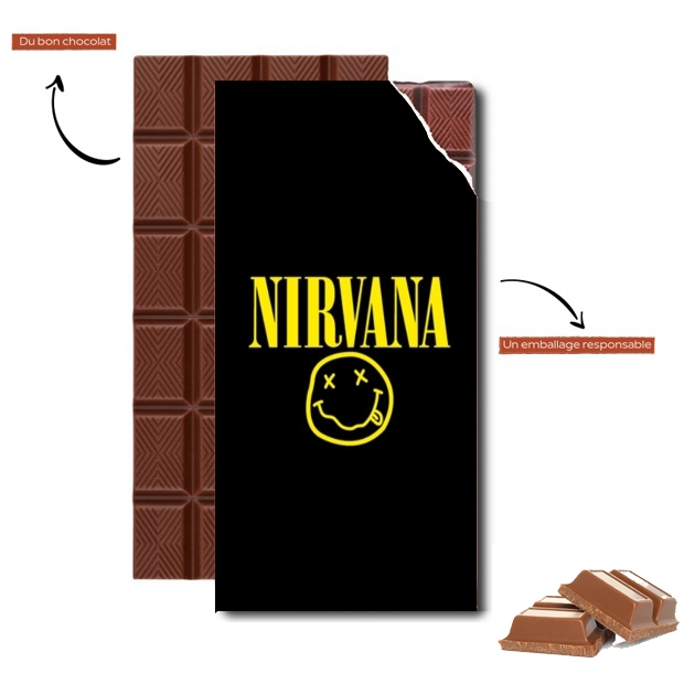 Tablette de chocolat personnalisé Nirvana Smiley