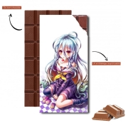 Tablette de chocolat personnalisé No game No life Shiro Card
