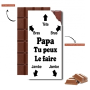 Tablette de chocolat personnalisé Notice pour papa