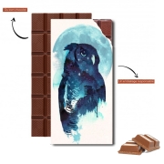Tablette de chocolat personnalisé Oiseau de Nuit