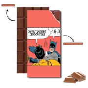 Tablette de chocolat personnalisé On veut un débat démocratique - Ta gueule 49.3