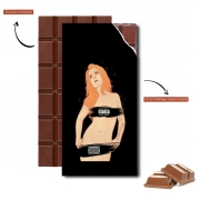 Tablette de chocolat personnalisé Orange Girl PG13