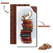 Tablette de chocolat personnalisé Owl and Books