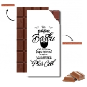 Tablette de chocolat personnalisé Papa Barbu comme un papa normal mais plus cool