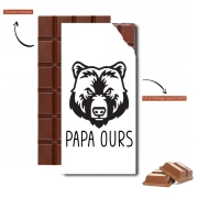 Tablette de chocolat personnalisé Papa Ours