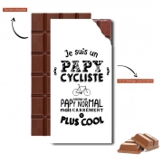 Tablette de chocolat personnalisé Papy cycliste