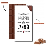 Tablette de chocolat personnalisé Parrain de lannee