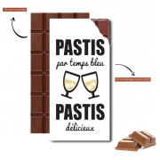 Tablette de chocolat personnalisé Pastis par temps bleu Pastis delicieux