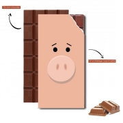 Tablette de chocolat personnalisé Cochon Visage
