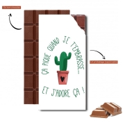 Tablette de chocolat personnalisé Pique comme un cactus