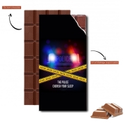 Tablette de chocolat personnalisé Police Crime Siren
