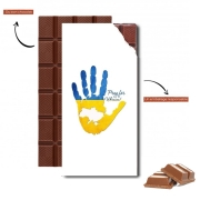 Tablette de chocolat personnalisé Pray for ukraine