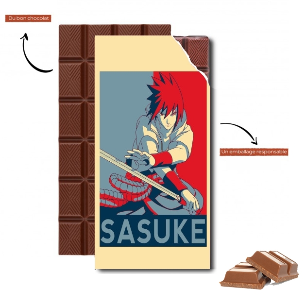 Tablette de chocolat personnalisé Propaganda Sasuke