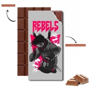 Tablette de chocolat personnalisé Rebels Ninja