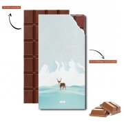 Tablette de chocolat personnalisé Reindeer