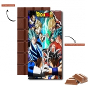 Tablette de chocolat personnalisé Rivals for life Goku x Vegeta