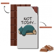 Tablette de chocolat personnalisé Ronflex Not Today pokemon