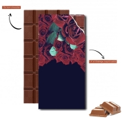 Tablette de chocolat personnalisé Roses