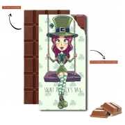 Tablette de chocolat personnalisé Saint Patrick's Girl