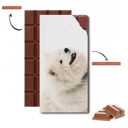 Tablette de chocolat personnalisé samoyede dog