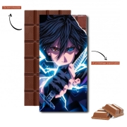 Tablette de chocolat personnalisé Sasuke Sharingan Rinnegan Amaterasu Fan Art