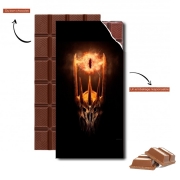 Tablette de chocolat personnalisé Sauron Eyes in Fire