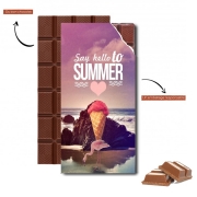 Tablette de chocolat personnalisé Say Hello Summer