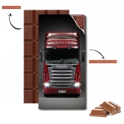 Tablette de chocolat personnalisé Scania Track