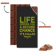 Tablette de chocolat personnalisé Second Chance