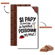 Tablette de chocolat personnalisé Si papy ne peut pas le reparer personne ne peut