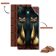 Tablette de chocolat personnalisé Chat siamois