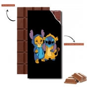 Tablette de chocolat personnalisé Simba X Stitch best friends