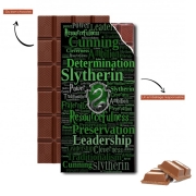 Tablette de chocolat personnalisé slytherin Serpentard