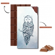 Tablette de chocolat personnalisé Snow Owl