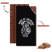 Tablette de chocolat personnalisé Sons Of Anarchy Skull Moto