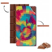 Tablette de chocolat personnalisé Spiral of colors