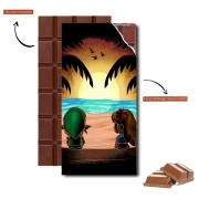 Tablette de chocolat personnalisé Sunset on Dream Island