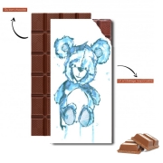 Tablette de chocolat personnalisé Teddy Bear Bleu