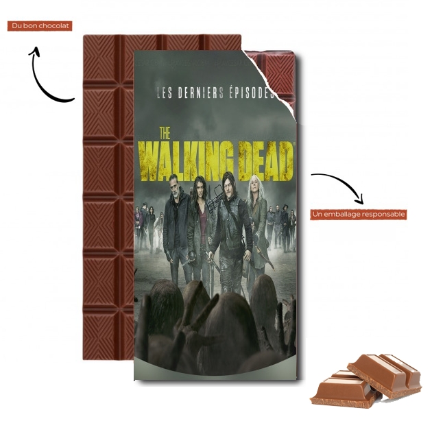 Tablette de chocolat personnalisé the walking dead saison 11