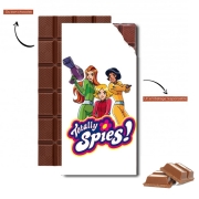 Tablette de chocolat personnalisé Totally Spies Contour Hard