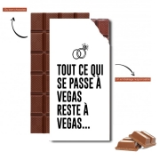 Tablette de chocolat personnalisé Tout ce qui passe a Vegas reste a Vegas