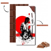 Tablette de chocolat personnalisé Trash Polka - Female Samurai