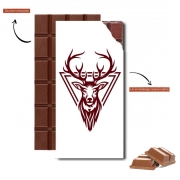 Tablette de chocolat personnalisé Vintage deer hunter logo