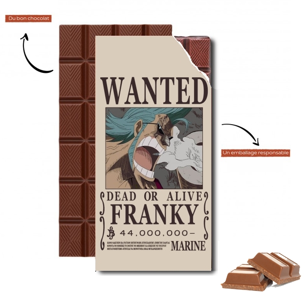 Tablette de chocolat personnalisé Wanted Francky Dead or Alive