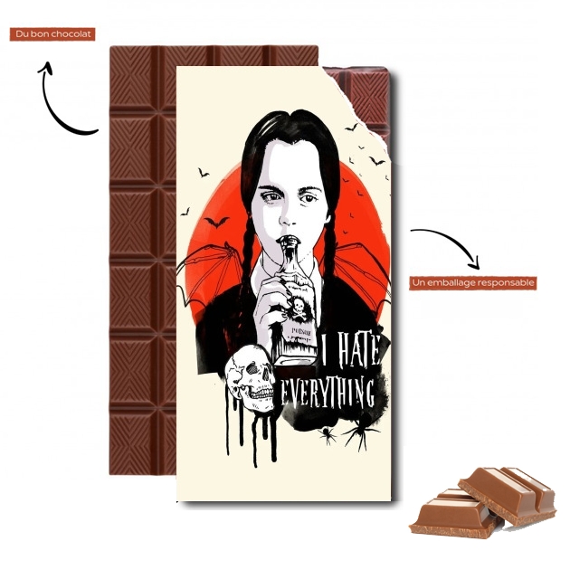 Tablette de chocolat personnalisé Mercredi Addams have everything