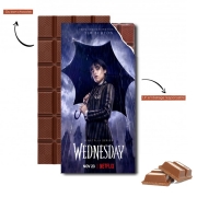 Tablette de chocolat personnalisé Mercredi Addams Show