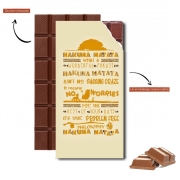 Tablette de chocolat personnalisé What means Hakuna Matata